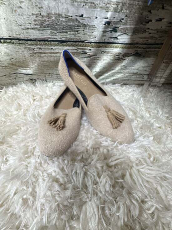 Rothy's Shoes - Rothy's Size 6 Almond Loafer Tassel Beige Knit